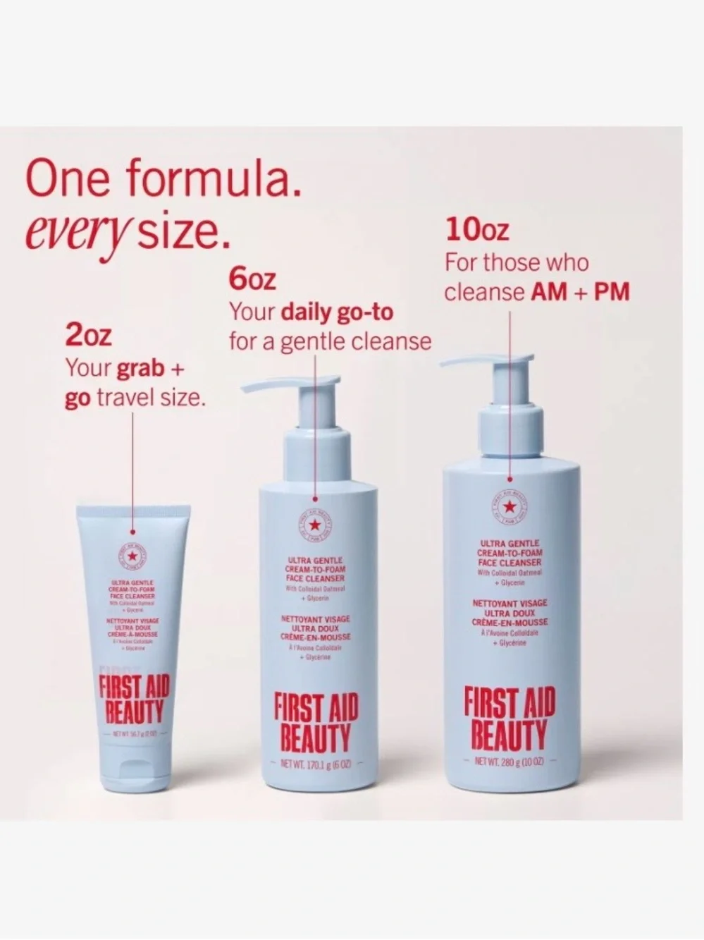 First Aid Beauty Ultra Gentle Cream-to-Foam Cleanser